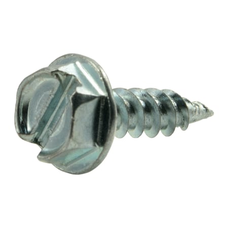 Buildright Sheet Metal Screw, #6 x 1/2 in, Zinc Plated Steel Flange Hex Head 428 PK 51736